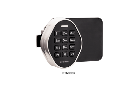 Электронный замок для раздевалок - беспроводной онлайн-замок Металлическая обрезиненная кнопочная панель Rubber Keypad PT600BR