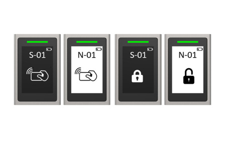 Электронный замок для раздевалок - беспроводной онлайн-замок с электронным дисплеем SL300EWR