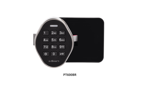 Электронный замок для раздевалок - беспроводной онлайн-замок Металлическая обрезиненная кнопочная панель Rubber Keypad PT600BR